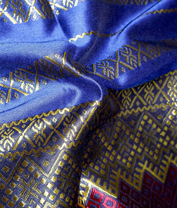 % 100 Polyester Jakarlı Desen Renkli Güneydoğu Asya Malaya peştemâli Kumaş